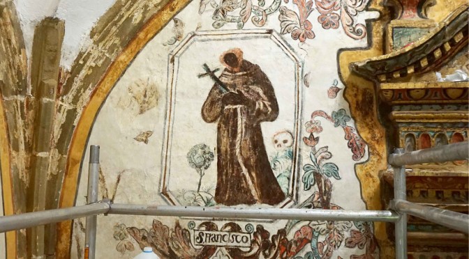 RESTAURACIÓN EN PROCESO II. Visita interpretativa a las pinturas murales de Bendueños