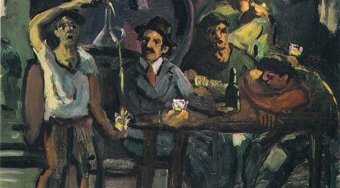 Celso Granda. Lagar con autorretrato